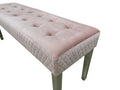 Majestic Pink Upholstered Accent Bench - Stylish Comfort for Any Room