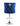 Luxurious Navy Velvet Bar Stool with Adjustable Height and Modern Design
