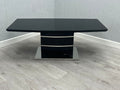 Elegant Milan Black Modern Coffee Table with Sleek Design for Living Rooms