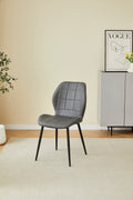 Oliver Grey PU Leather Effect Dining Chair
