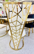 Vienna Luxe Dining Chairs – Cream & Gold | Set of 2 Pairs