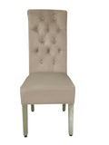Pair Of Sofia Mink Velvet Dining Chair