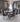 Elina Luxury Grey Marble Dining Table with Henley Ring Knocker Chairs