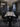 Elina Luxury Grey Marble Dining Table Set with Valentino Lion Knocker Chairs