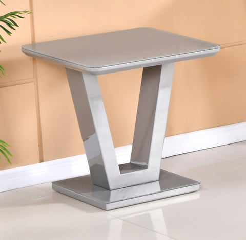 Tenerife Grey Lamp Table: Stylish, Compact, and Elegant Side Furniture Piece