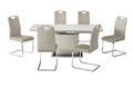 Milan Cappuccino Extending Dining Table with 6 Milan Chairs Set
