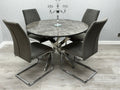 Tokyo Round Dining Set (Table & 4 Chairs)
