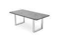 Tokyo Modern Rectangular Coffee Table with Sleek Metal Base