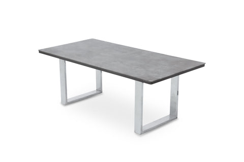 Tokyo Modern Rectangular Coffee Table with Sleek Metal Base