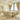 Ariana White and Gold marble dining table with polished gold pedestal base, luxury rectangular dining table for 6 to 8 people