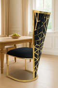 Vienna Luxe Dining Chairs – Black & Gold | Set of 2 Pairs
