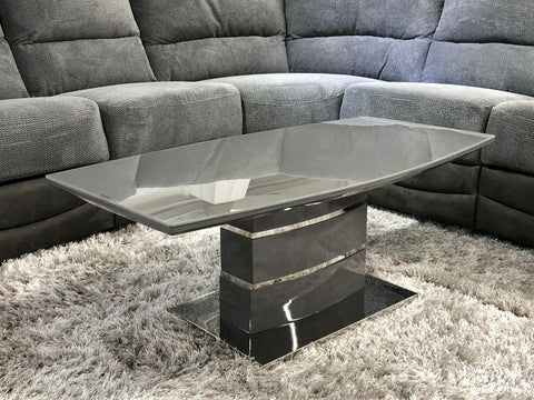 Milan Grey Coffee Table: Sleek Design, Durable Finish, Perfect Living Room Centerpiece