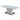 Modern white coffee table featuring a matte finish wooden frame and stylish glass top.